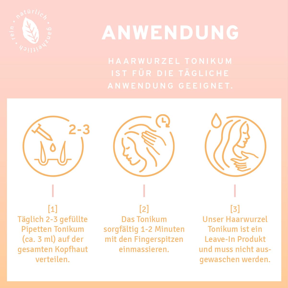 InnoNature Haarwurzel Tonikum I Haarwachstumsboost mit anregenden Extrakten I 100ml Haarwasser, NK konform I 100% Vegan