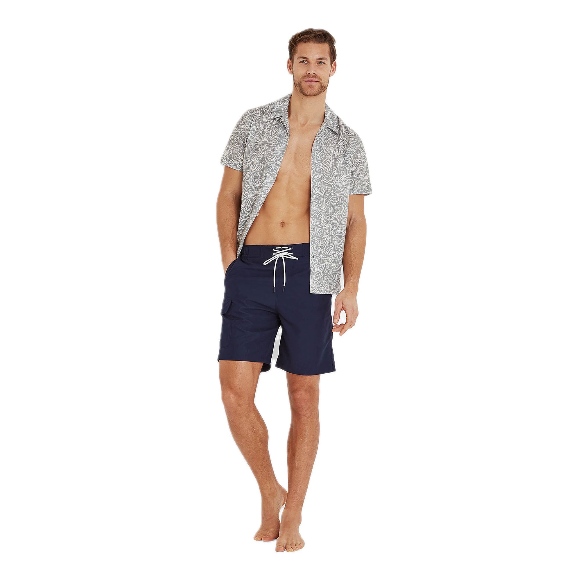 TOG24 Aslan Men's Swim Shorts. 100% Recycled Polyester For Sustainable Mens Swimming Shorts. Featuring Multiple Pockets & A Drawstring For A Comfortable Fit. Take Them On Holiday Or To The Local Pool.