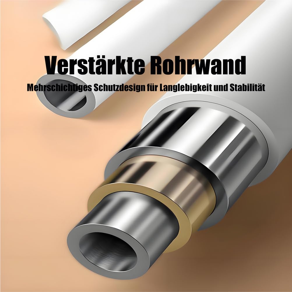 Teleskopstange Zum Klemmen 3m 4m 5m Gardinenstange Ohne Bohren Duschvorhangstange Vorhangstange Ohne Bohren Verstellbare Teleskopstange Stange Zum Klemmen,Schwarz,210×300cm