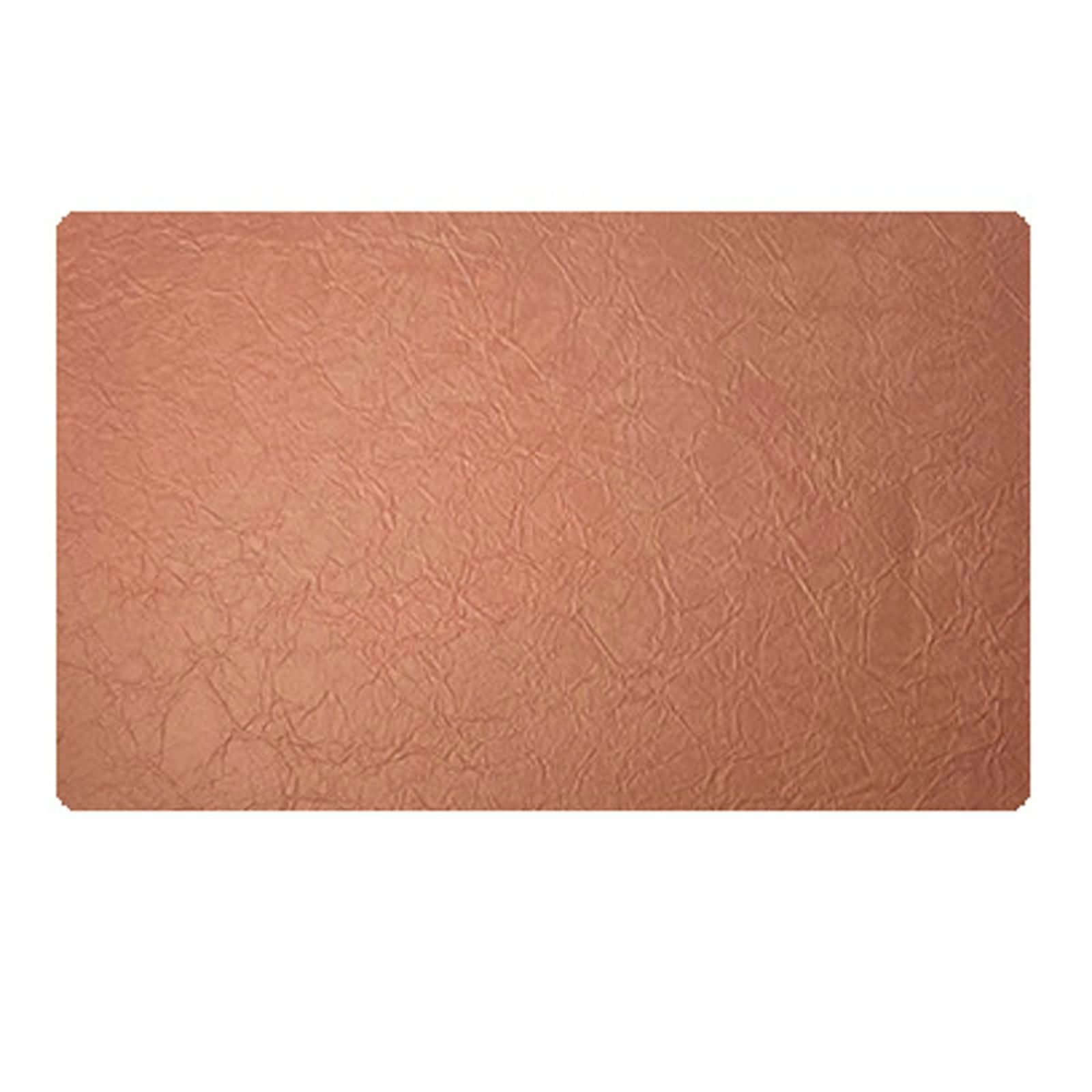Set da 6 Tovaglietta Cucina Antiscivolo,30 x 43 CM, Pelle,Rettangolo con Tinta Unita,Tovagliette da Ristorante Rosa