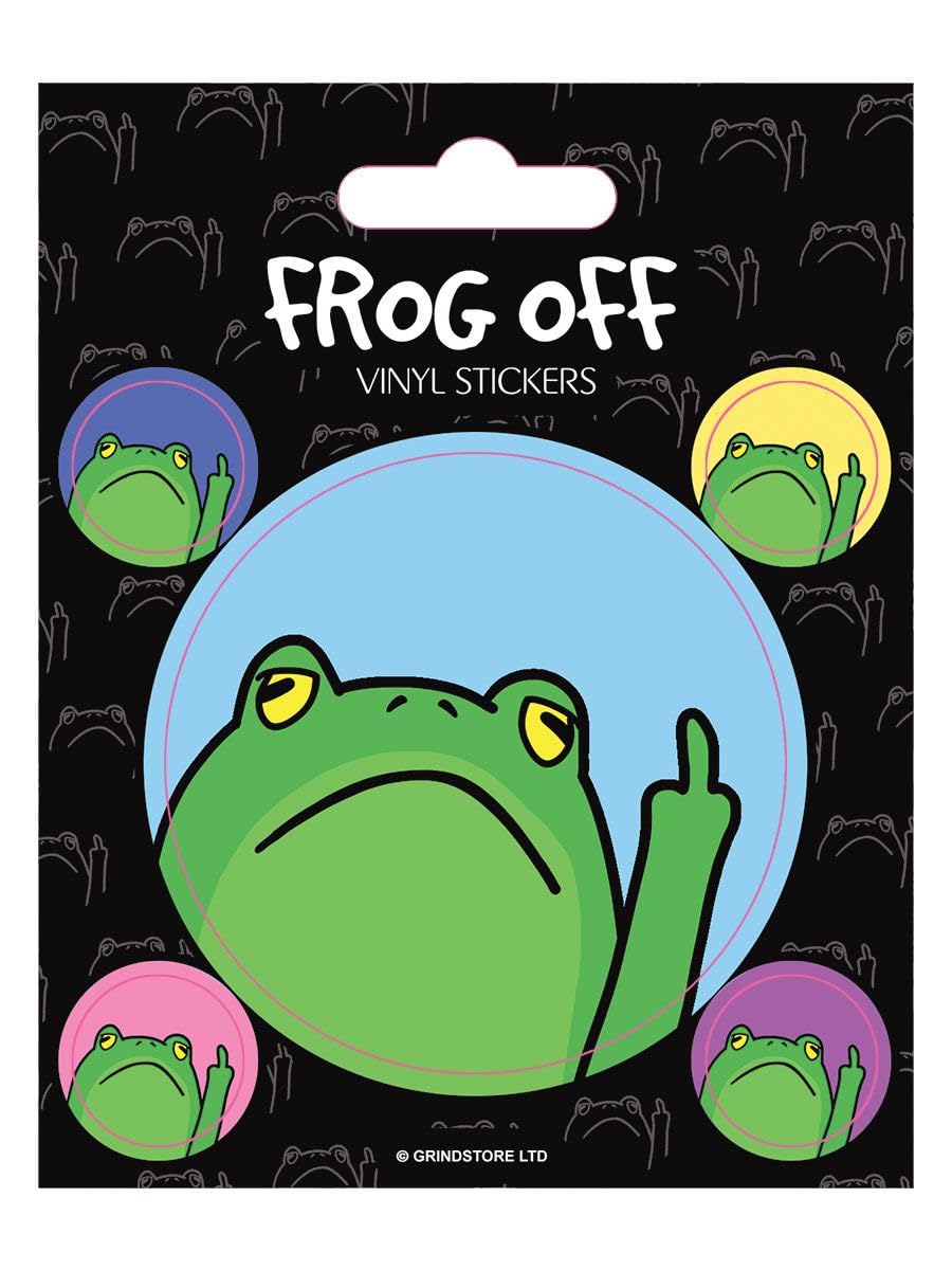 Grindstore Frog Off Vinyl Sticker Set