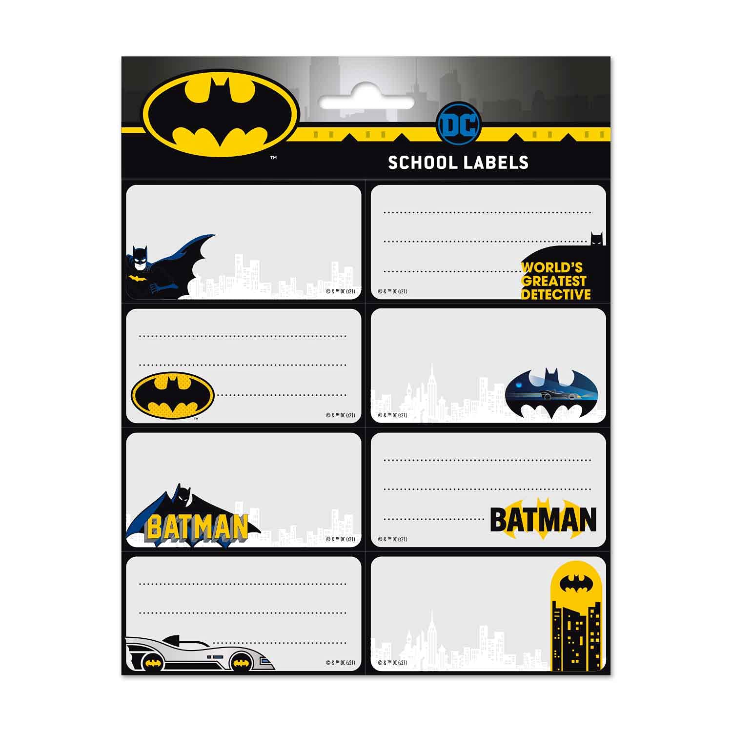 Grupo Erik Batman Stickers | Self Adhesive Labels for Food, Gifts, and School | Batman MerchandiseThe Forest Stewardship Council