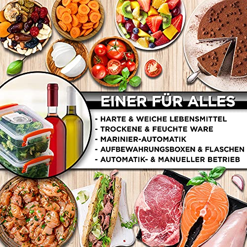 Culifino | Profi Vakuumiergerät − 7in1 Vakumierergerät feuchte & trockene Lebensmittel − Folienschweißgerät Set + 5… – Bild 3