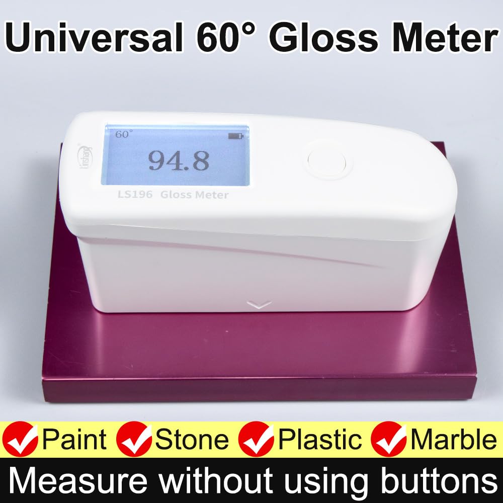Linshang Glossmetre Glossmeter LS196 Coatings Gloss Meter LS196 Angle 60° Large Measuring Range 1000GU Easy Operation Software High Precision