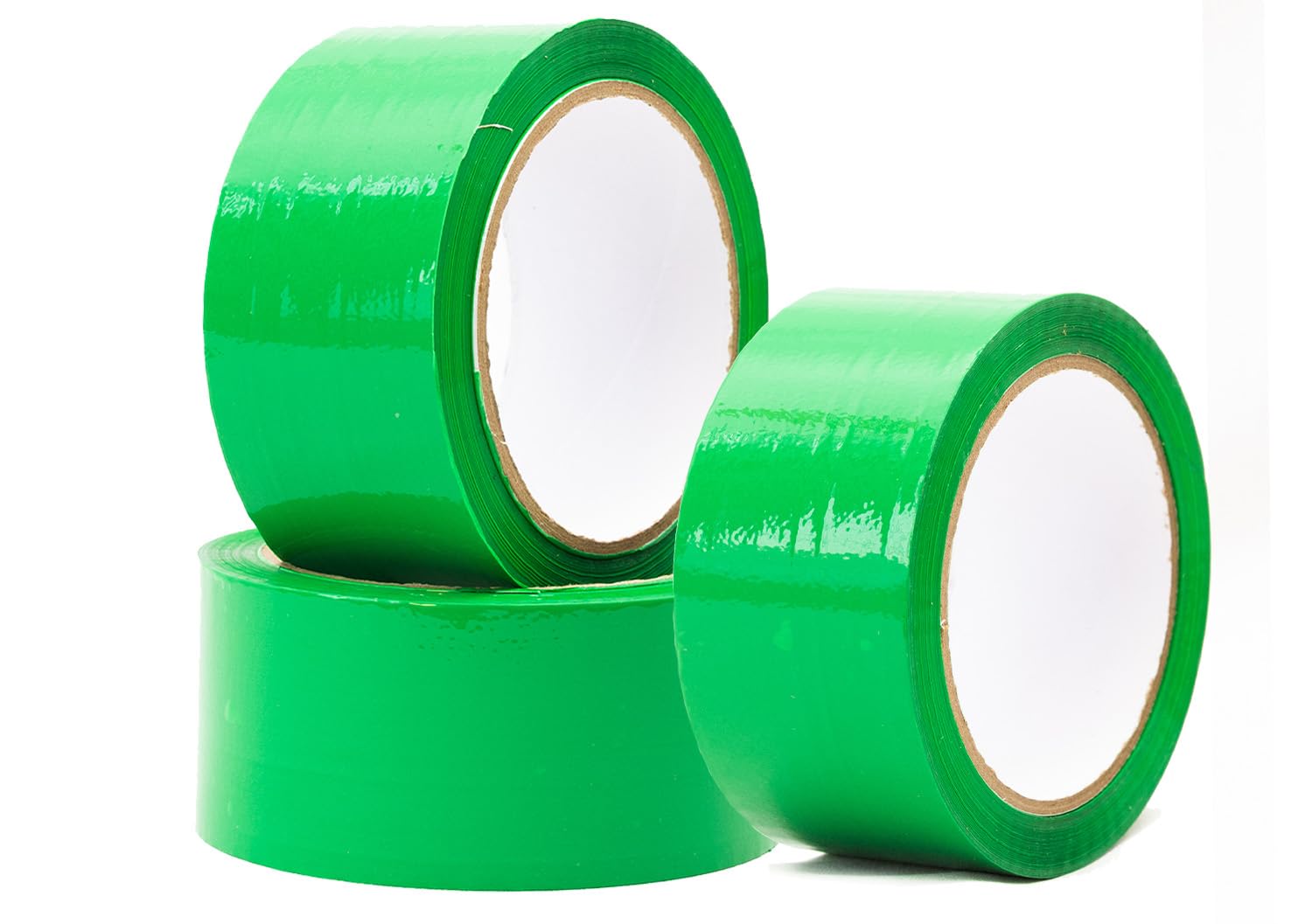 MAX SOLUTIONS Low Noise 50MM x 66M Coloured Packaging Tape for Parcels and Boxes Heavy Duty Coloured Box Packing Tape Provides a Strong, Secure and Sticky Seal for your Boxes (Green, 32 Tapes)