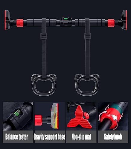 Miniatura 4 de Pull Up Bars Portable Door Pull Up Bar, Home Fitness Horizontal Bar, Adjustable Sandbag Resistance Belt Suspension Equipment, Load 300kg (70)