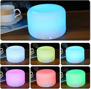 Kunova (TM) Aromatherapy Essential Oil Diffuser Aroma Diffuser Ultrasonic Cool Mist Humidifier with changing Colored LED Lights Whisper Quiet Cool Mist Humidifier - 300 ML
