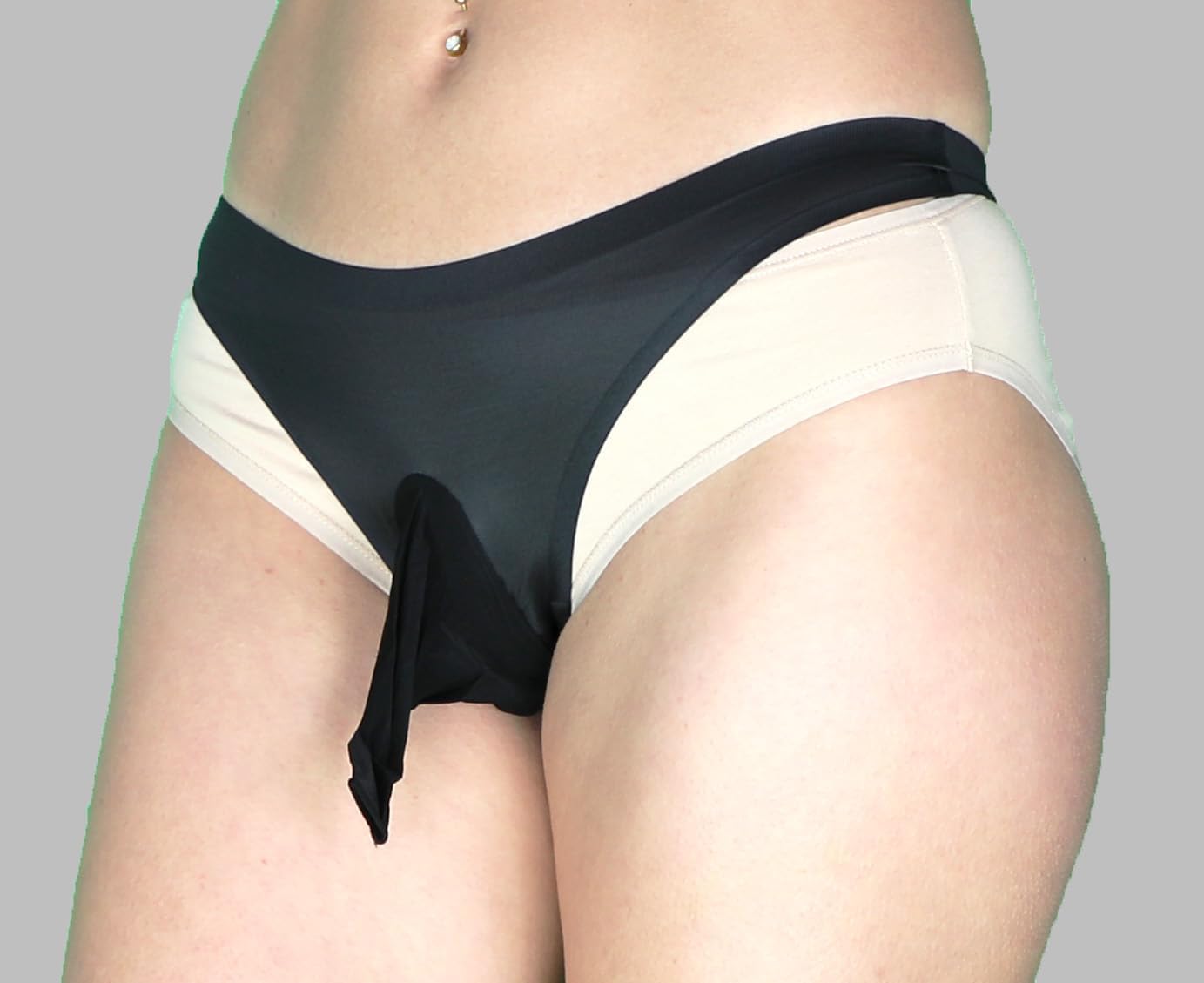 Mona's Choice Stretchy Mens Ice Silk Bikini Briefs with Pouch or Sheath/Mens Panties - Image 4