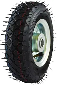 TNT Roda 2.50-4 Com Câmara, Pneu e Rolamento para Carrinho de Mão