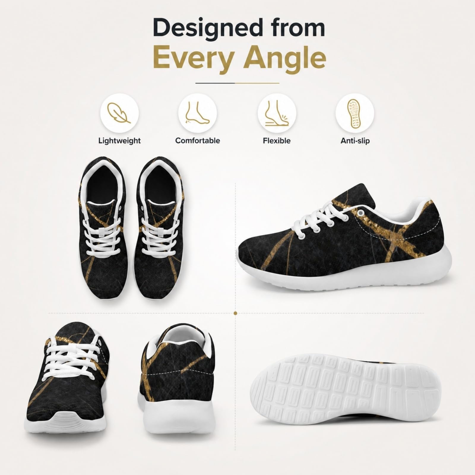 ENEN Zapatillas Deportivas Hombre Mujer Ligeras 36-46 EU | Malla Tenis Transpirable Calzado de Running Antideslizante para Gimnasio y Caminar Zapatos de Deportes Cómodos