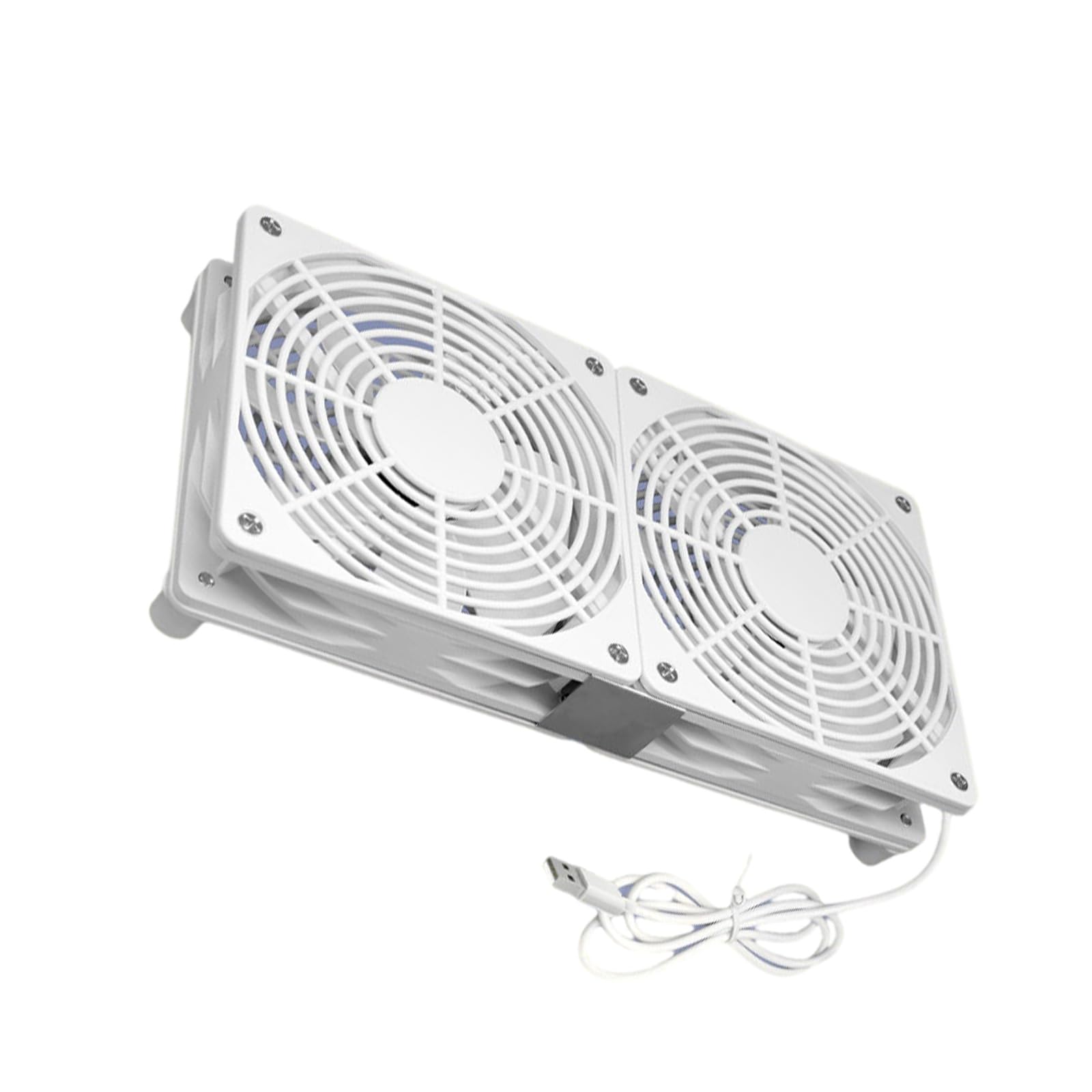 HGENAHGTF Router Cooling Fan Coolers HDTV Box Quiet 5V USB Power 120mm Protective Net for Router Modem HDTV Box Gaming Console Cooling