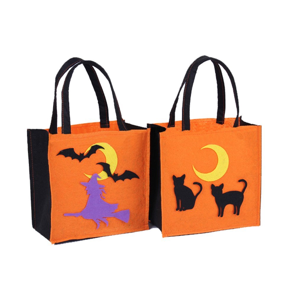 Holloween Candy Bags for Kids 2PCS Non-Woven Fabric Party Favors Boxes Packaging Small
