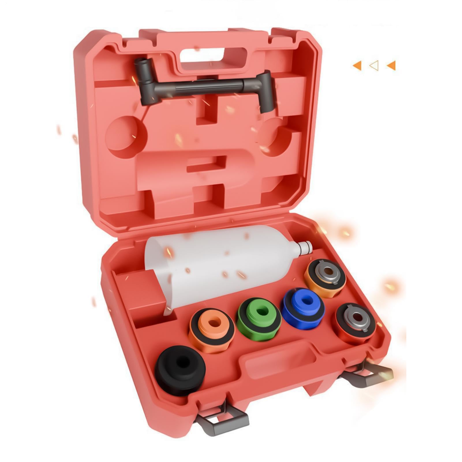 Kit di imbuto di riempimento 'olio motore per auto, strumenti per il cambio dei fluidi | Set di imbuti per olio del cambio, per fai da te, garage, officina, motore, camion, berlina, moto, auto