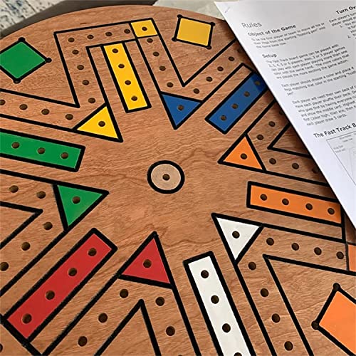 Fast Track Board Games - Family Board Game For 3-6 Players, 6 Colors, 24 Chess Pieces, Suitable For Family, Friends, And Kids() #TOP5