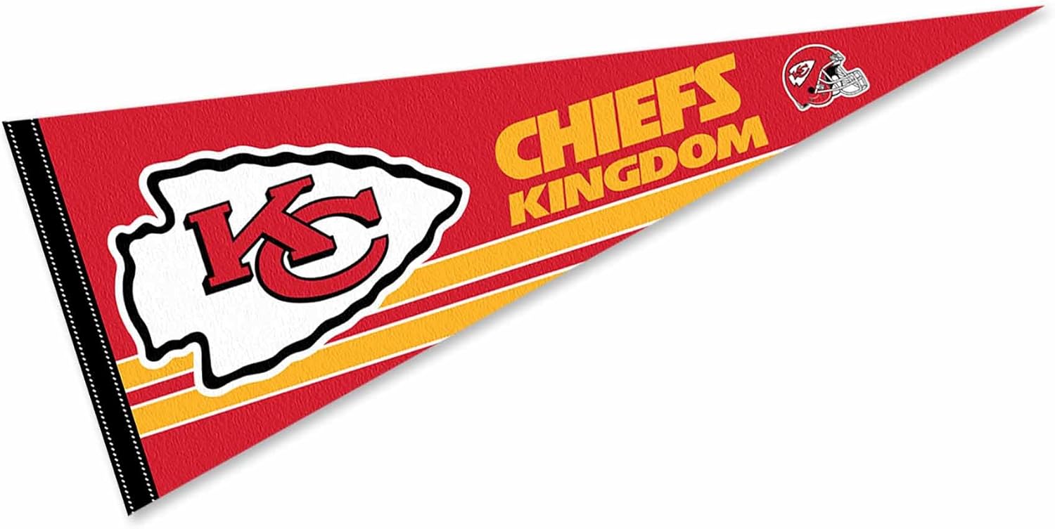 Kansas City Chiefs Chiefs Kingdom Pennant Banner Flag