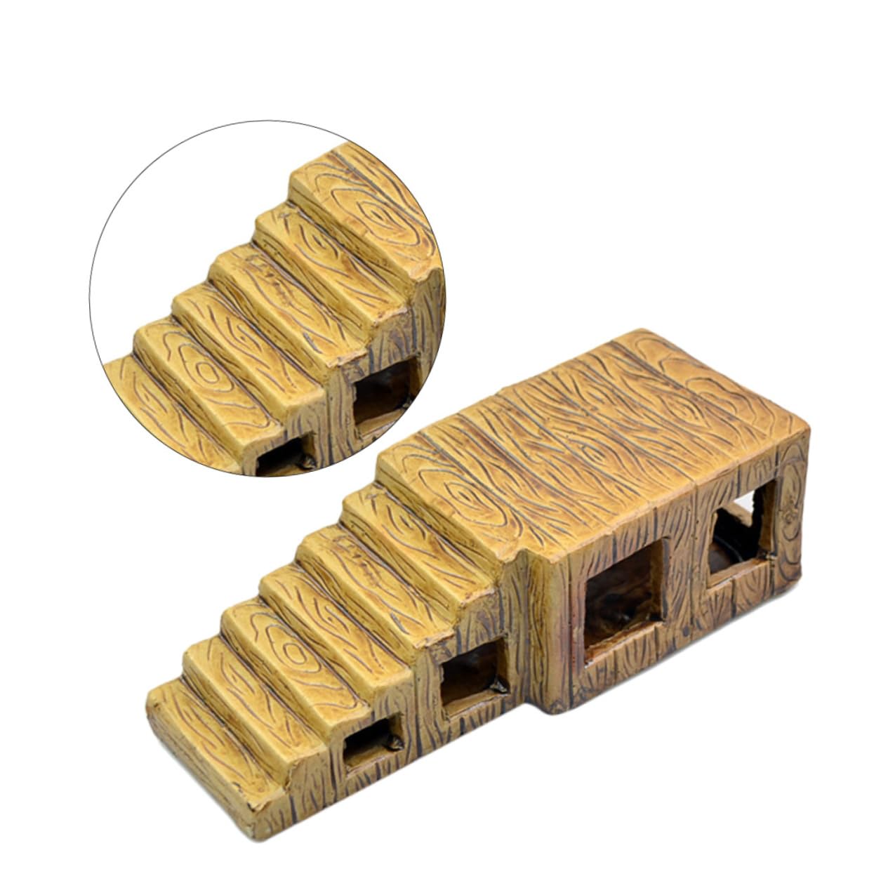 Plataforma de Cerámica para Tortugas de Agua Escalera Decoración Terrario, Adecuada para Acuarios y Contenedores, Resistente y Ecológica para Reptiles