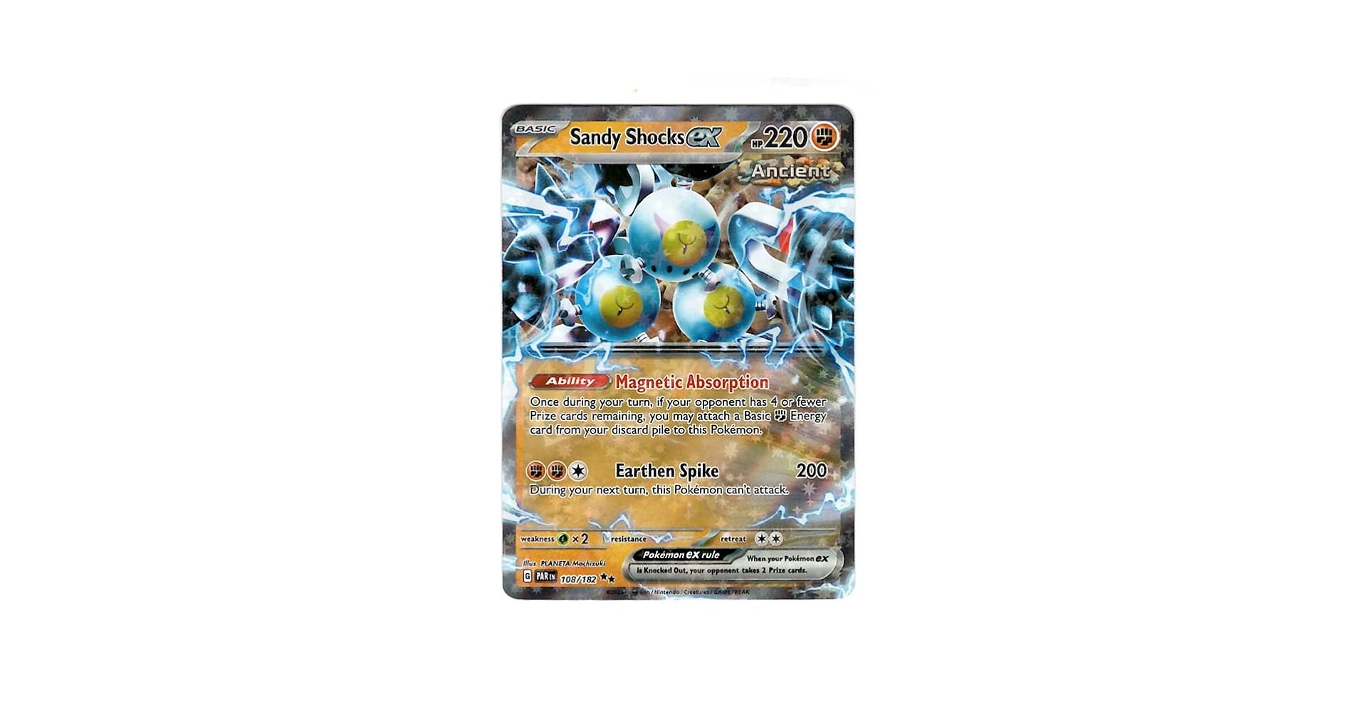 Pokemon - Sandy Shocks ex 108/182 - Paradox Rift - Ancient