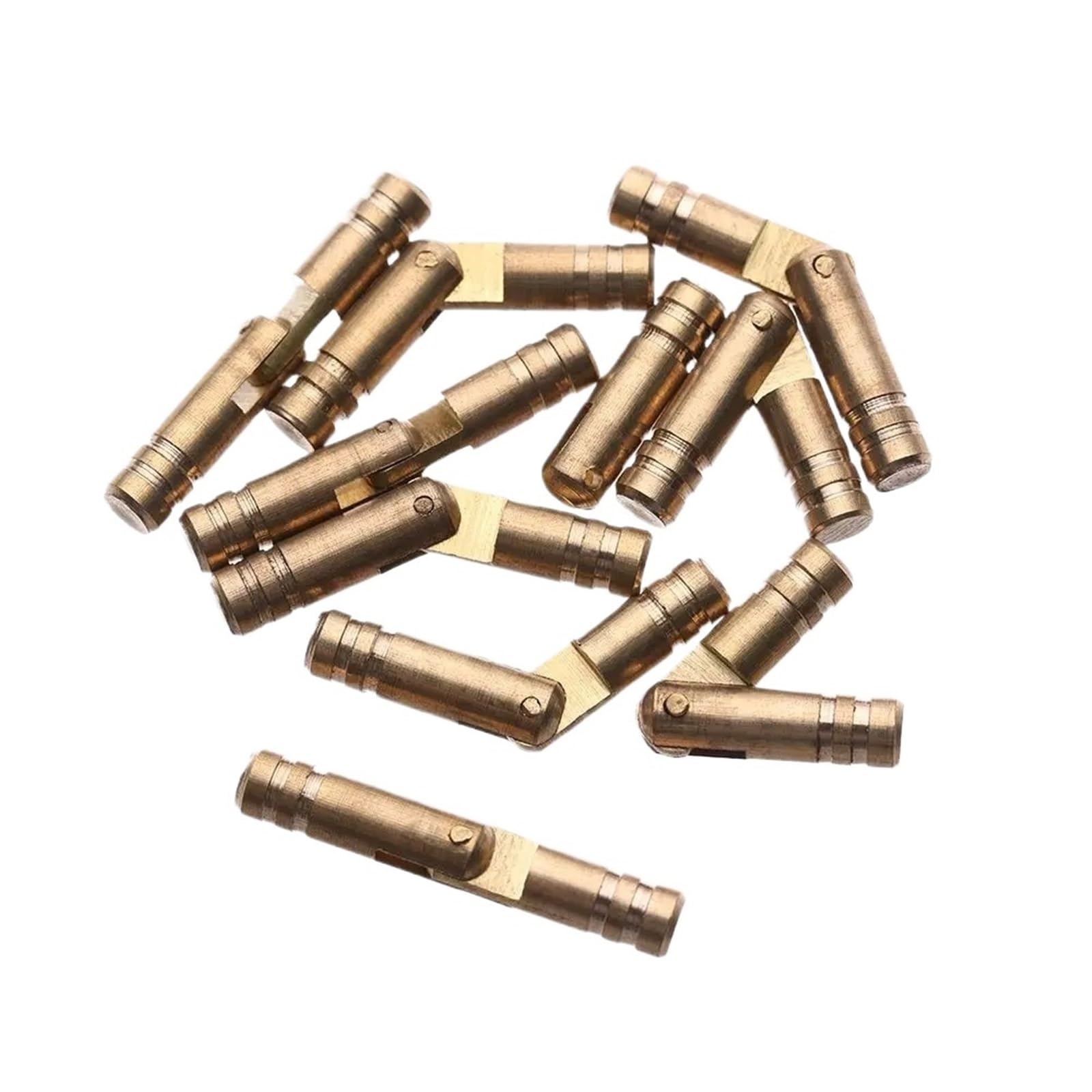 Luysgbxr One Color Barrel Hinges 30Pcs Barrel Hinges Cylindrical Hidden Jewelry Box Connector Concealed Invisible Brass Door For Furniture Hardware(4Mmx25mm)