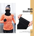 KGC 2 Pack Hiver Neck Warmer Gaiter,Soft Fleece Windproof Masque de protection du visage écharpe Bandana pour les hommes & Femmes Sports de plein air