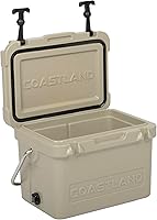 Vista 3 de Coastland Bay Series Cooler Premium - Enfriador rotomoldeado aislado para uso diario, pequeño baúl de hielo para espacios reducidos