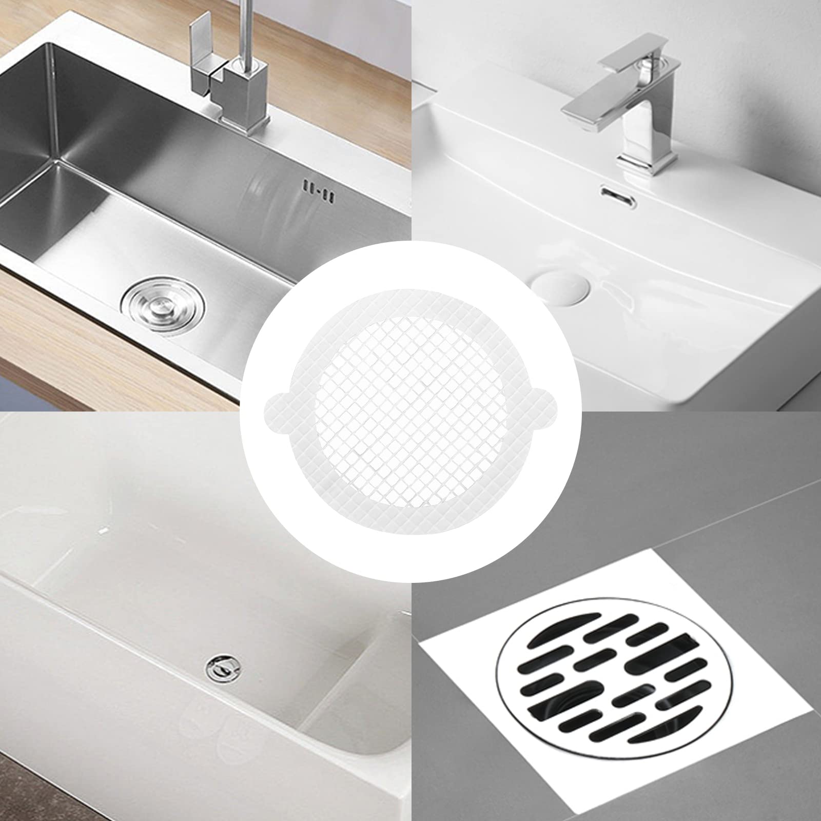 Attrape-Cheveux Jetables AOZUO - Lot De 30 Pour Douche/Lavabo