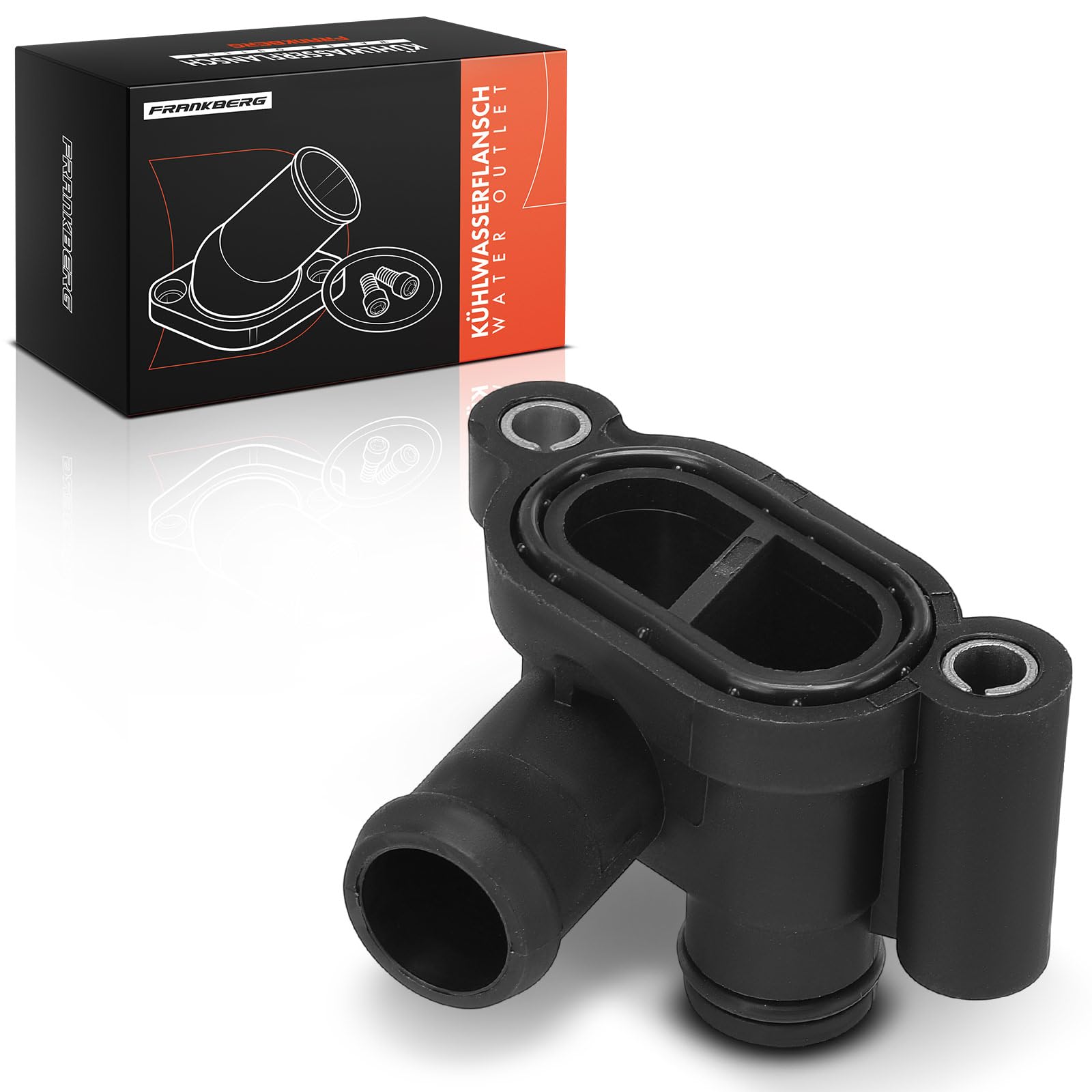 Frankberg Bride de liquide de refroidissement Diesel Compatible avec A6 Avant 4G5 4GD A4 8K2 B8 Q5 8RB T.o.u.a.r.e.g 7P5 7P6 Remplacer# 059121506H | 059121506H; Compatible avec: A4 Allroad 8KH, A5 Sportback 8TA, Q7 4LB, A5 Cabriolet 8F7, A4 Avant 8K5, A4