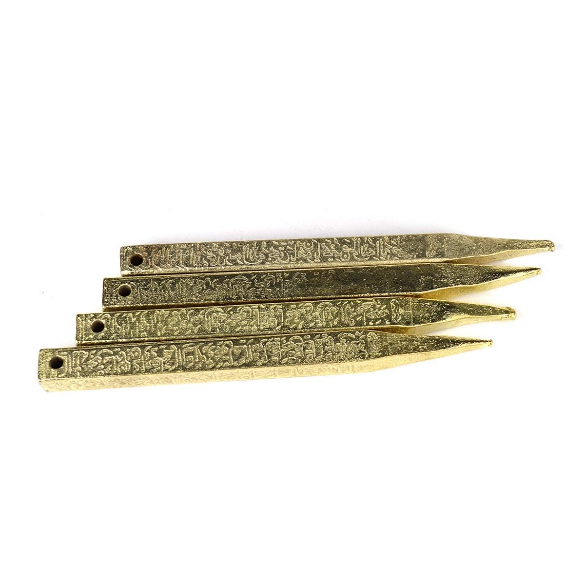 RUDRA BLESSING CENTER Vastu Nails/Vastu Keel/Vastu Rod for Protection and Removes Negative Energy Home Office and Plot - Set of 4 Pcs (Color : Golden)-picture-19