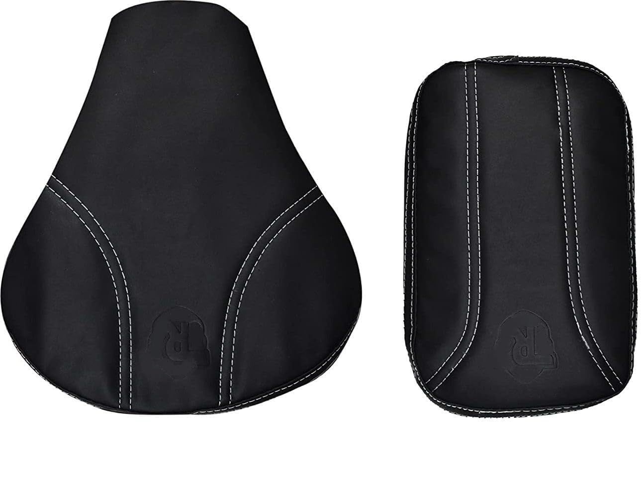 Gate 7 Black Seat Cover for Royal Enfield Classic 350/500cc Split Bike Seat Cover (Not for New Classic/Reborn) | Faux Leather-image-6