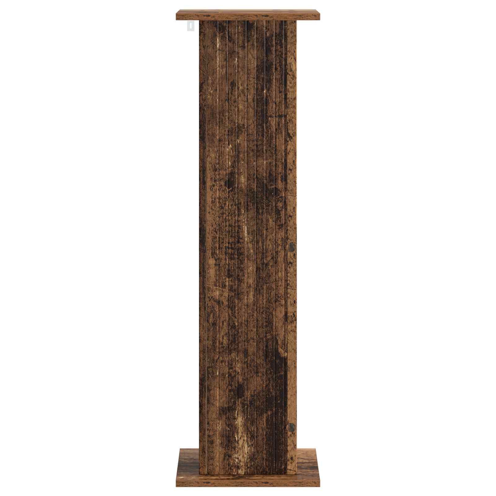 Stojak na rośliny z materiału drewnopochodnego, 30,5 x 30 x 100,5 cm, stojak na kwiaty w nowoczesnym wzornictwie, brązowy