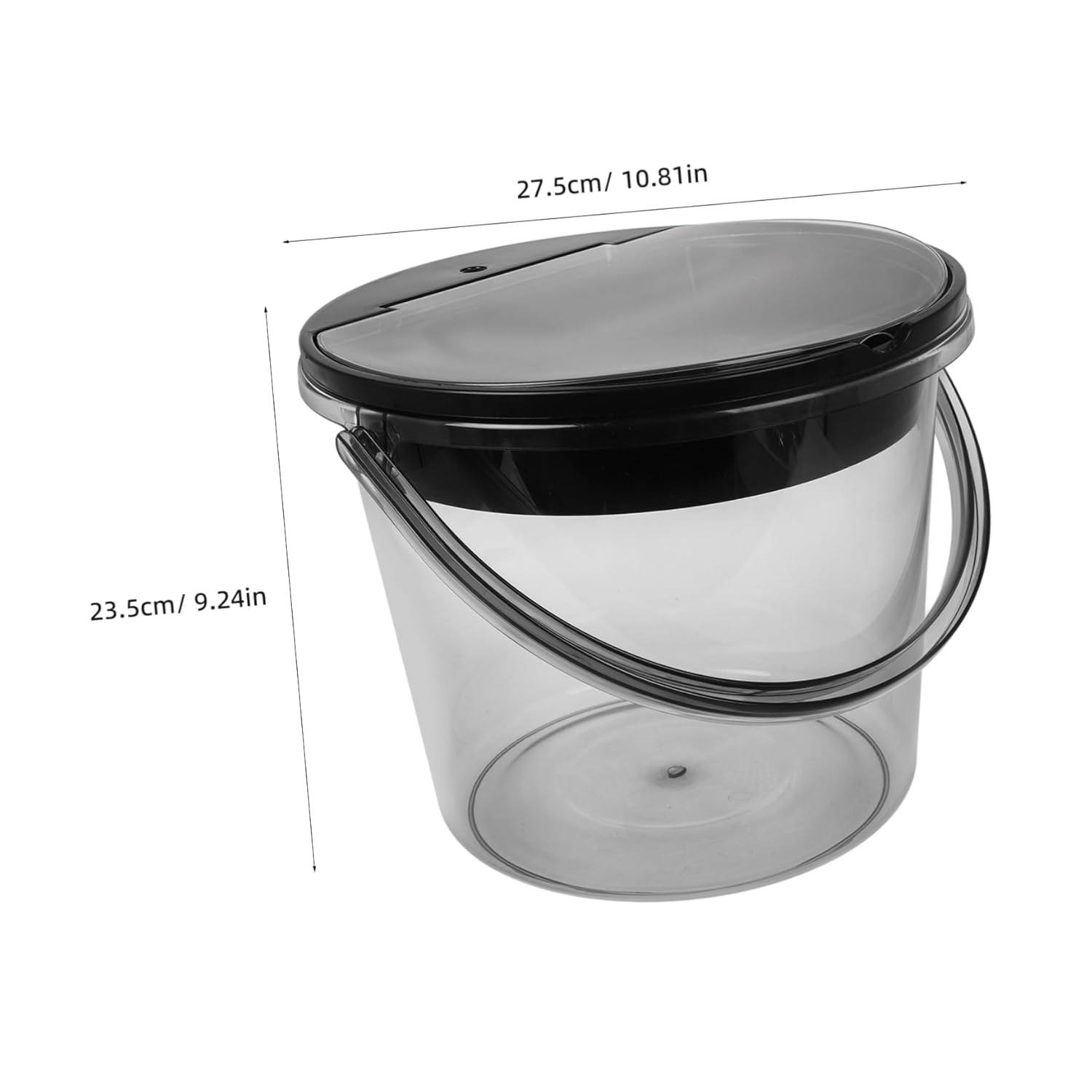 Alipis Handheld Tea Dreg Drainage Bucket with Lid Small Countertop Compost Bin for Kitchen Indoor Trash Can for Tea Grounds Waste Holder