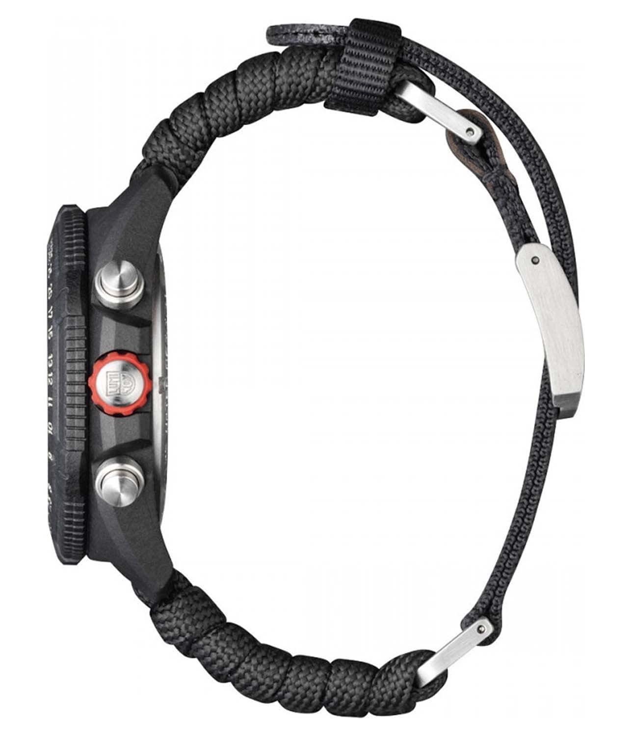 Luminox Męski analogowy szwajcarski mechanizm kwarcowy zegarek z bransoletką NATO tekstylną bransoletka XB.3797.KM, czarny, nowoczesny