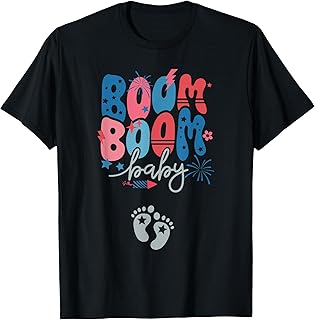 4th of July Baby Announcement 4th of July Pregnancy Reveal T-Shirt - Buy now