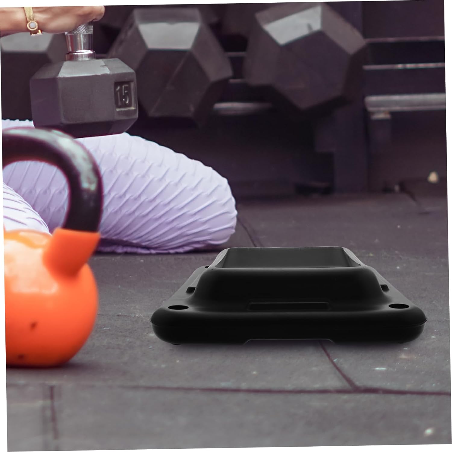 Yoga Step Support Base Aerobic Stepper Step Platform Yoga Mat for Carpet Stabilizer Foundation Lightweight