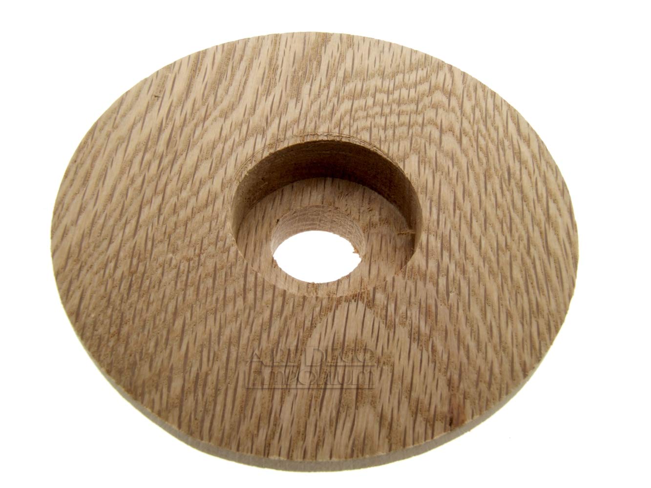 2 Pack Solid Natural Oak Ogee Profile Round Mount for Period Vintage and Bakelite Ceiling Roses, Ceiling Rose Mount - Image 2