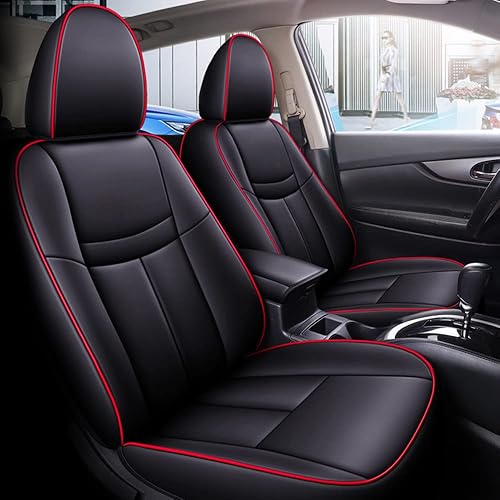 Rogue x-trail - Fundas de asiento de coche compatibles con Nissan Rouge Regular 5 plazas 2014-2022 (negro)