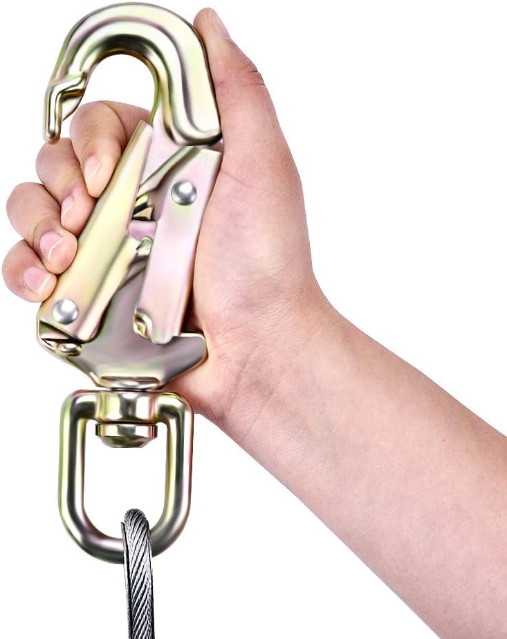 Exclusive Discount 60% Price SEAAN Steel Wire Core Flipline Kit 1/2’’ x 10FT Flipline for Tree Climbing Lanyard - Adjustable Lanyard, Better Grab, Low Stretch, Cut Resistant