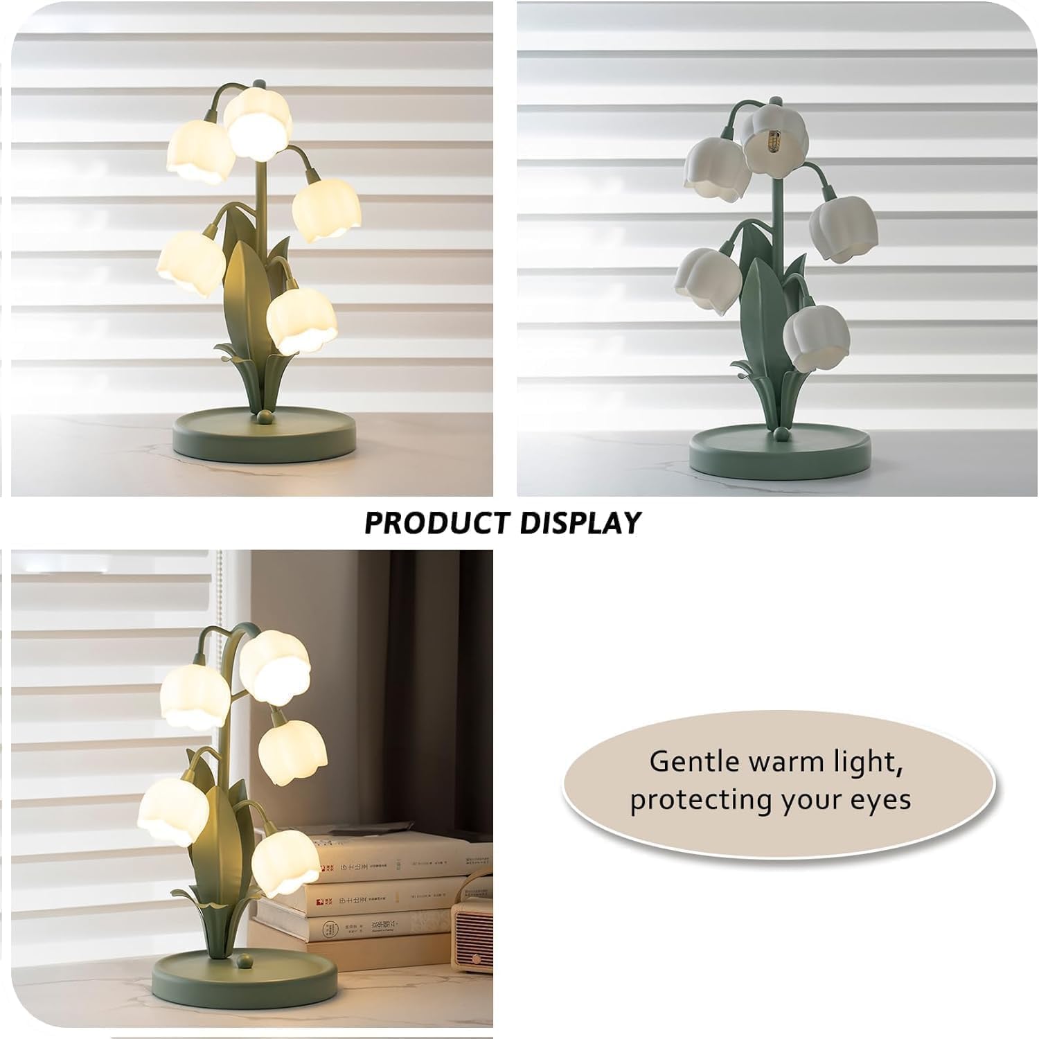 輸入雑貨 北欧 『球体ガラス・シェードランプ』 卓上 グレー テーブル