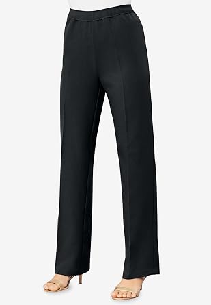 Roaman's Wide-Leg Bend Over Pant