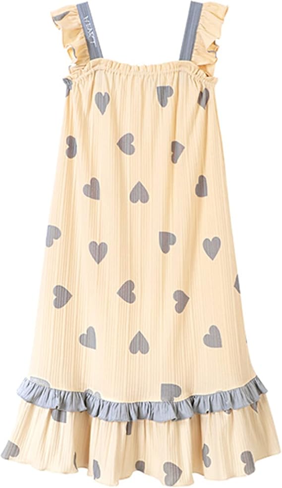 Amazon Rose Halcyonネグリジェ レディースパジャマ ンナーキャミソール 綿100 部屋着 夏 ワンピース ロング Tシャツ インナーワンピース 可愛い スリップ レディース ルームウェア 寝間着 柔らかい ルームワンピース ネグリジェ 通販