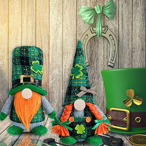Gnome Saint-Patrick décoration irlandaise leprechaun 2pcs