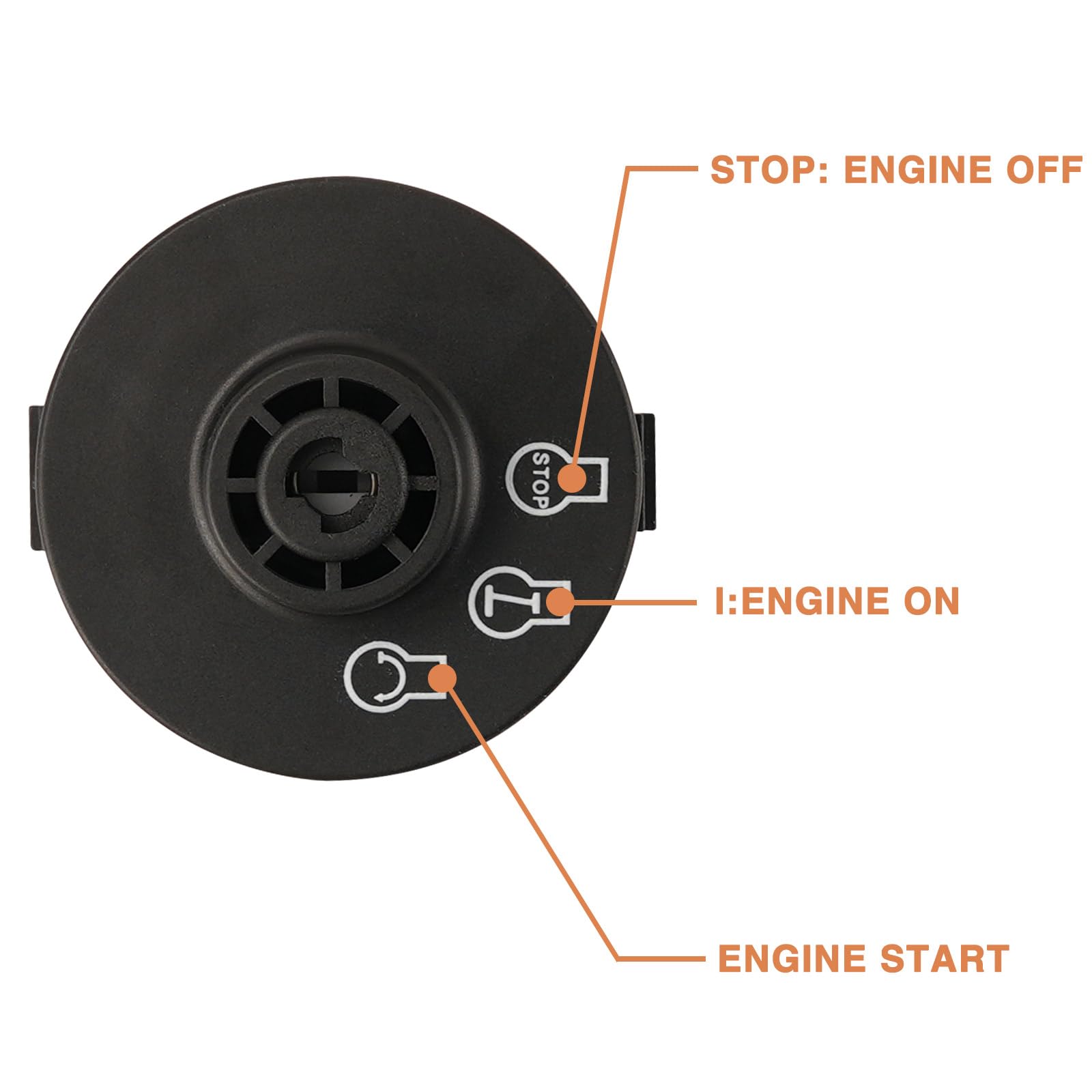 Interruptor de encendido con llave de 5 terminales 117-2221 137-4100 de repuesto para cortacésped Toro Z Master Time Cutter SS ZS Series Titan Exmark Lazer Z Quest Next Next
