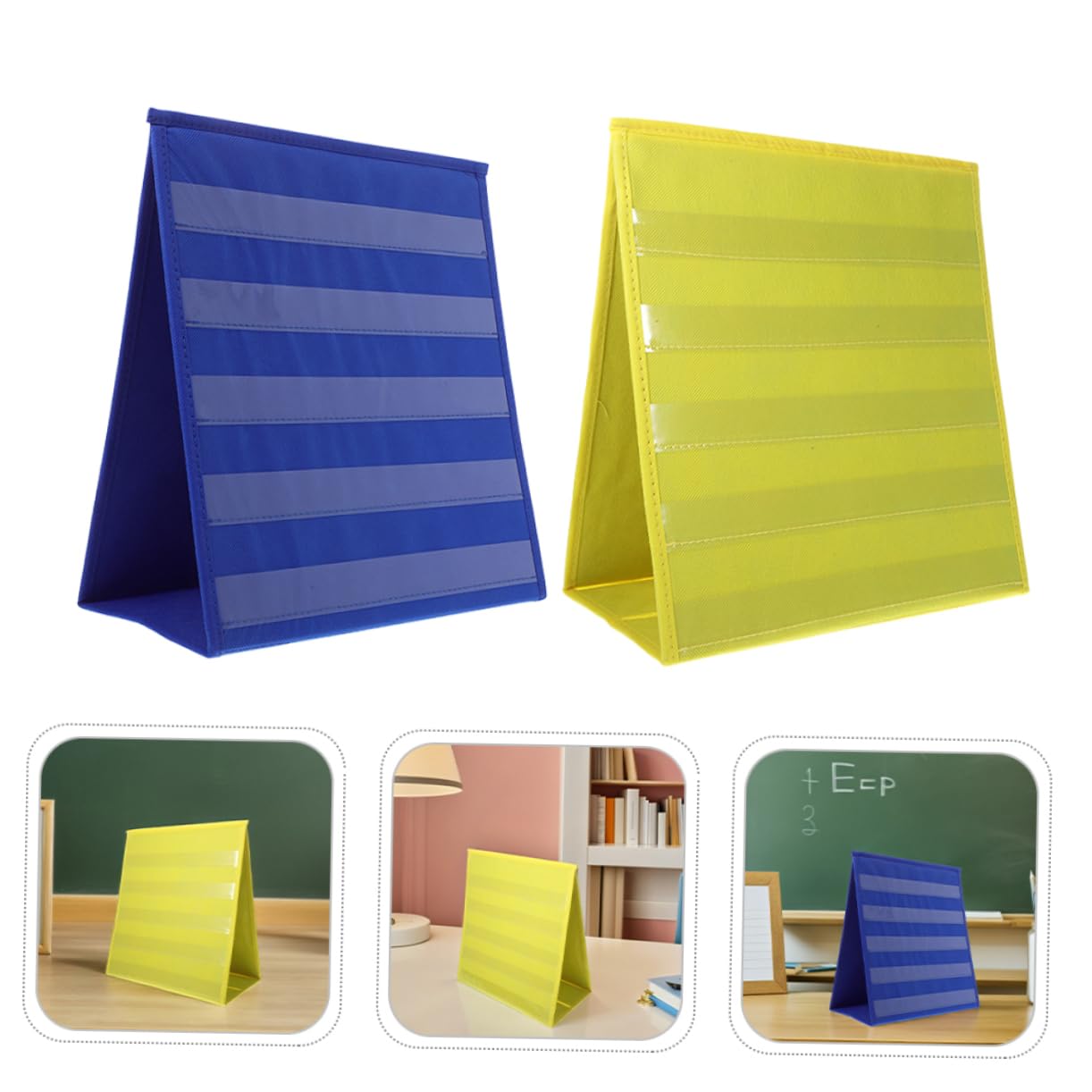 SEWACC 2stücke Taschenplaner Organizer für Klassenzimmer Stundenpläne Doppelseitig mit Ständer Lernziel-chart für Schule und Büro Faltbar und Tragbar