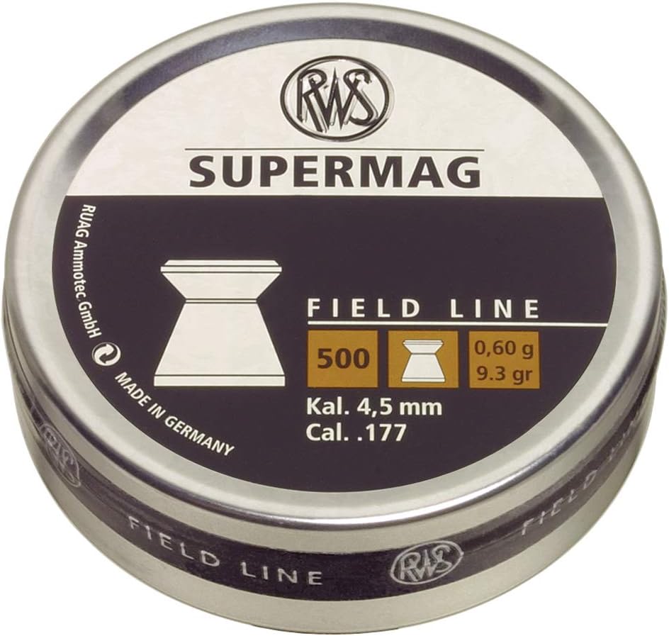 Rheinisch-Westfalische 2315042 RWS Supermag 2315042 Air Gun Ammo .177 Field Line