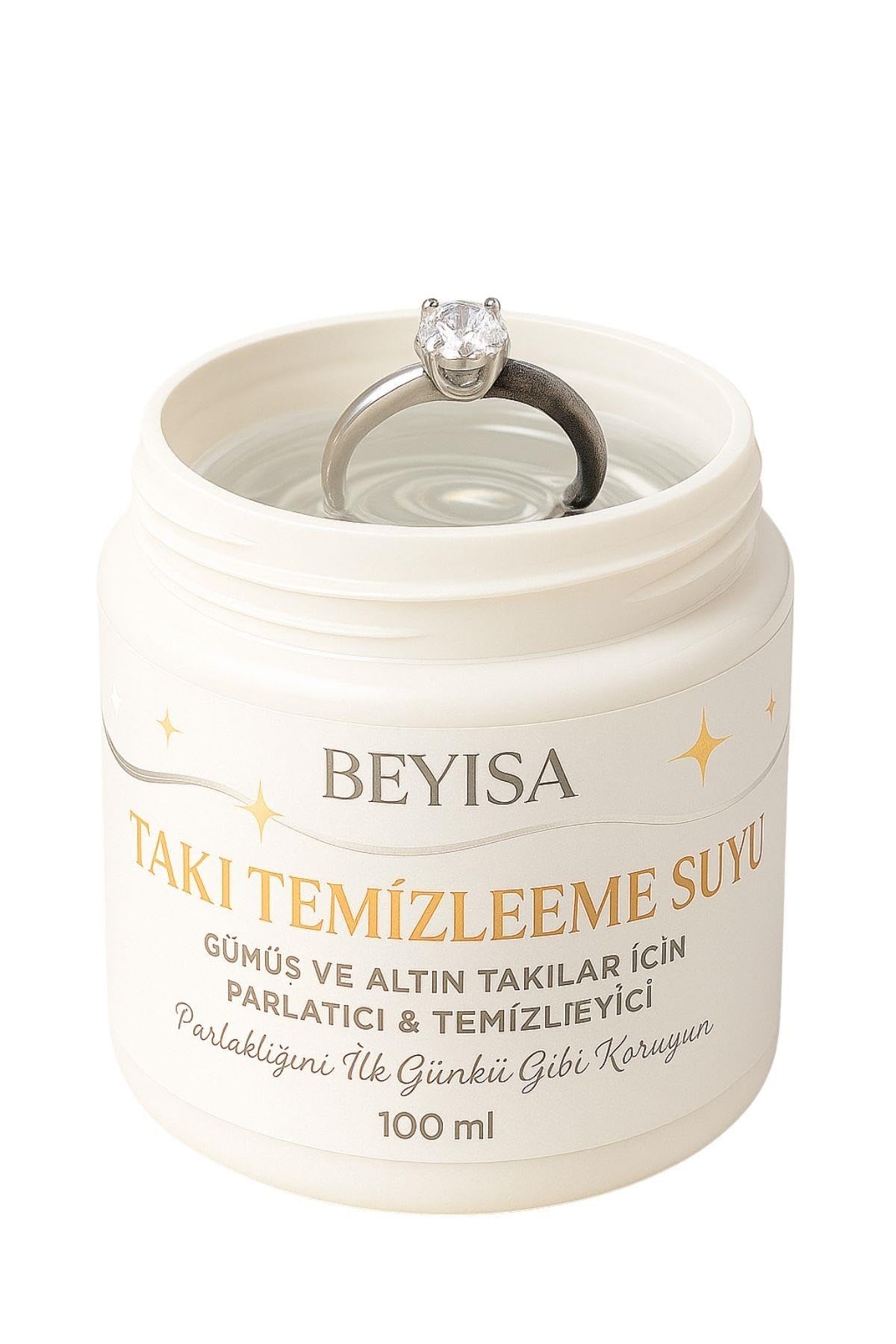 Bakım Kiti Serisi Altın ve Gümüş Takı Temizleme ve Parlatma Suyu 100 ml - Hızlı Etkili Mücevher Temizleyici, Kararma Giderici Solüsyon