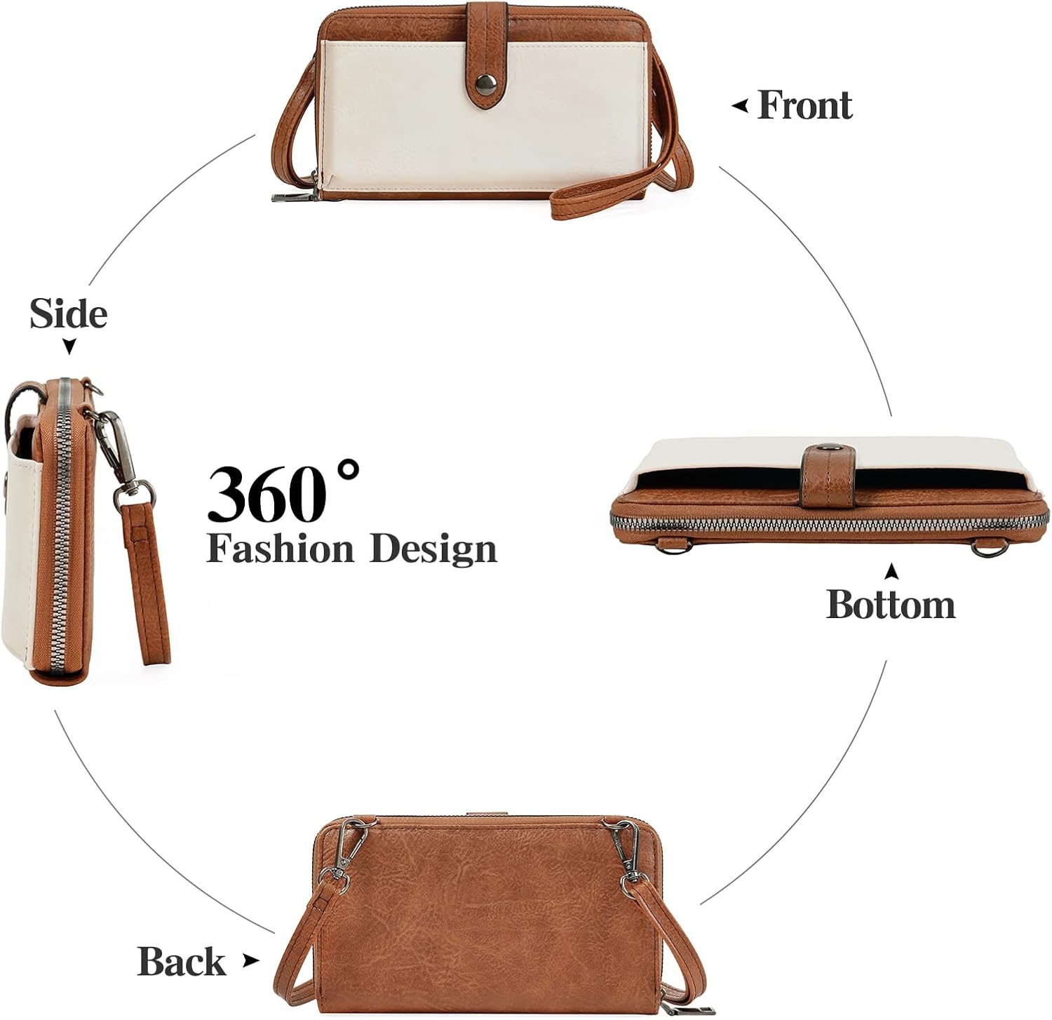 GOIACII Small Phone Purse Crossbody Bags for Women Cute Travel Wallet Soft Vegan Leather - Image 7