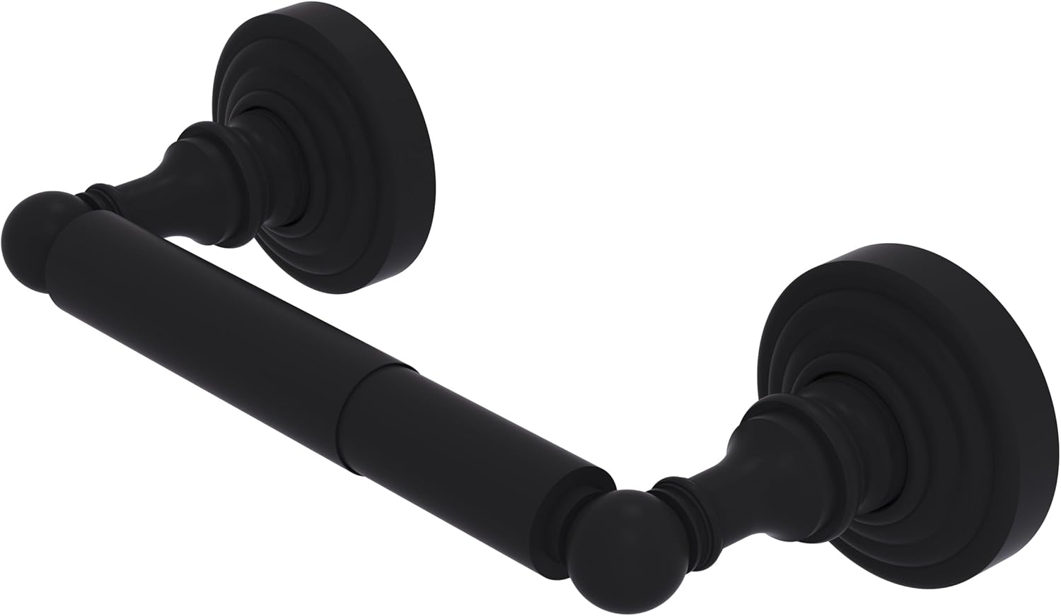 Allied Brass WP-24-BKM Waverly Place Collection 2 Post Toilet Tissue Holder, Matte Black