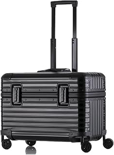 Suitcase Aluminum Suitcase 18/20/22 Inch Metal Hard Luggage Carry-on Cabin Top Open Equipment Storage Box(Color 5,20 inch)