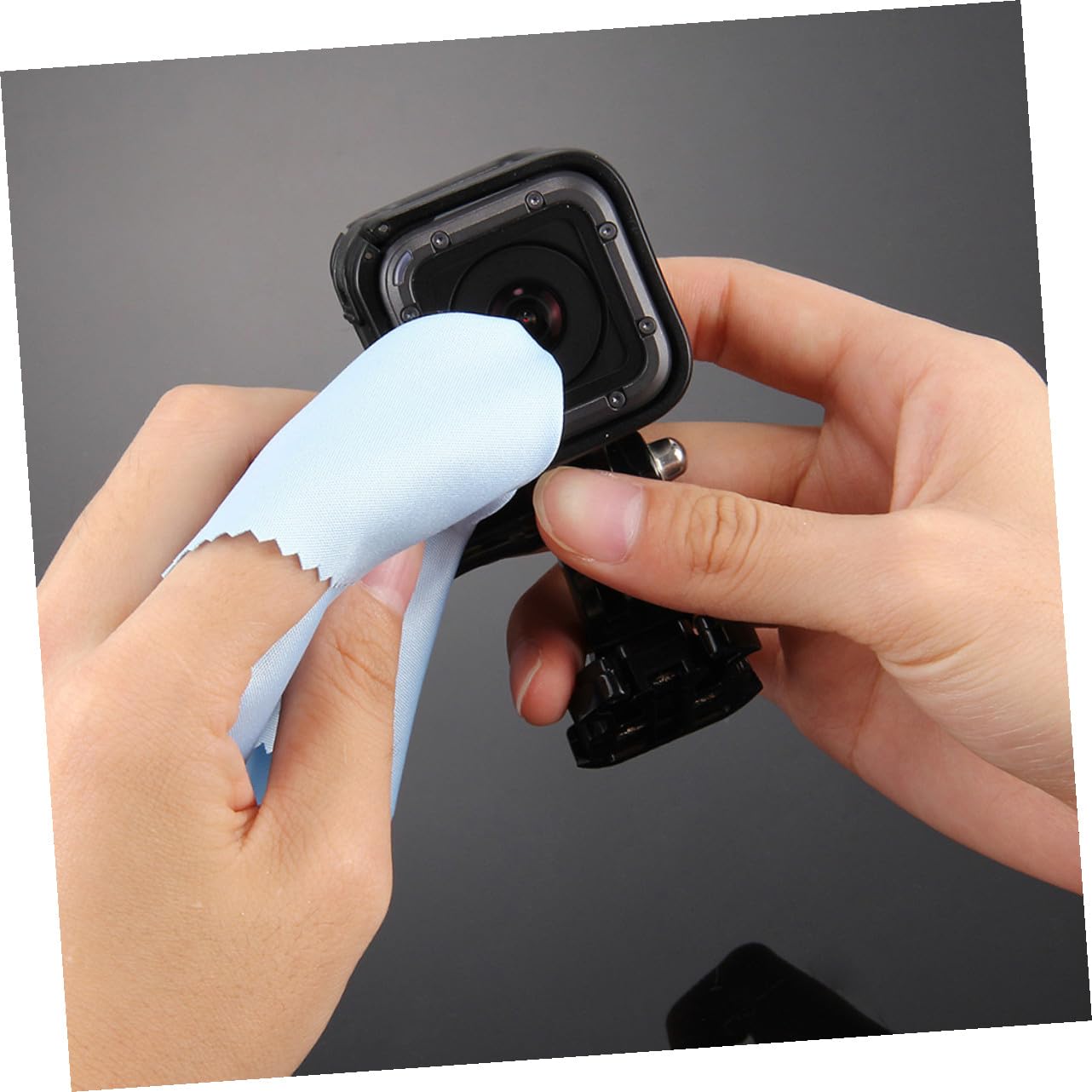 Ciieeo 500piezas Paquete De Paños De Microfibra Para Limpiar Gafas y Pantallas Suaves Reutilizables y Portátiles Para Lentes Electrónica y Joyas Color Azul