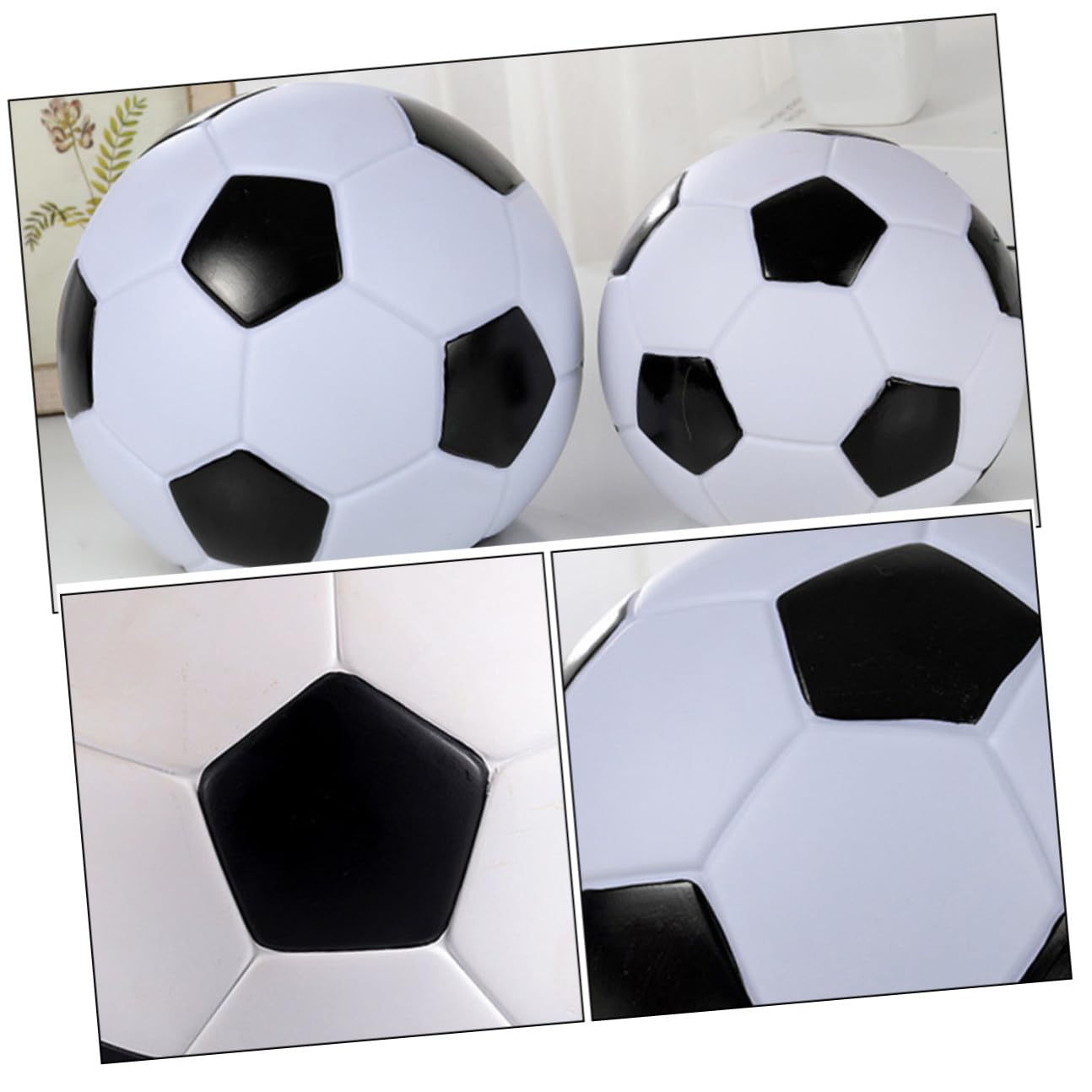 Salvadanaio a Forma di Pallone, Decorativo, 2 Pezzi in Vinile