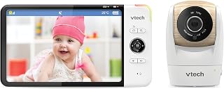 Vtech VM919 HD Baby Monitor - Wide Angle Video Monitor Camera - 360° Panoramic View, HD Video, Clear Audio, 7 inch LCD Color Screen with Night Vision Function, Intercom, Songs and Much More